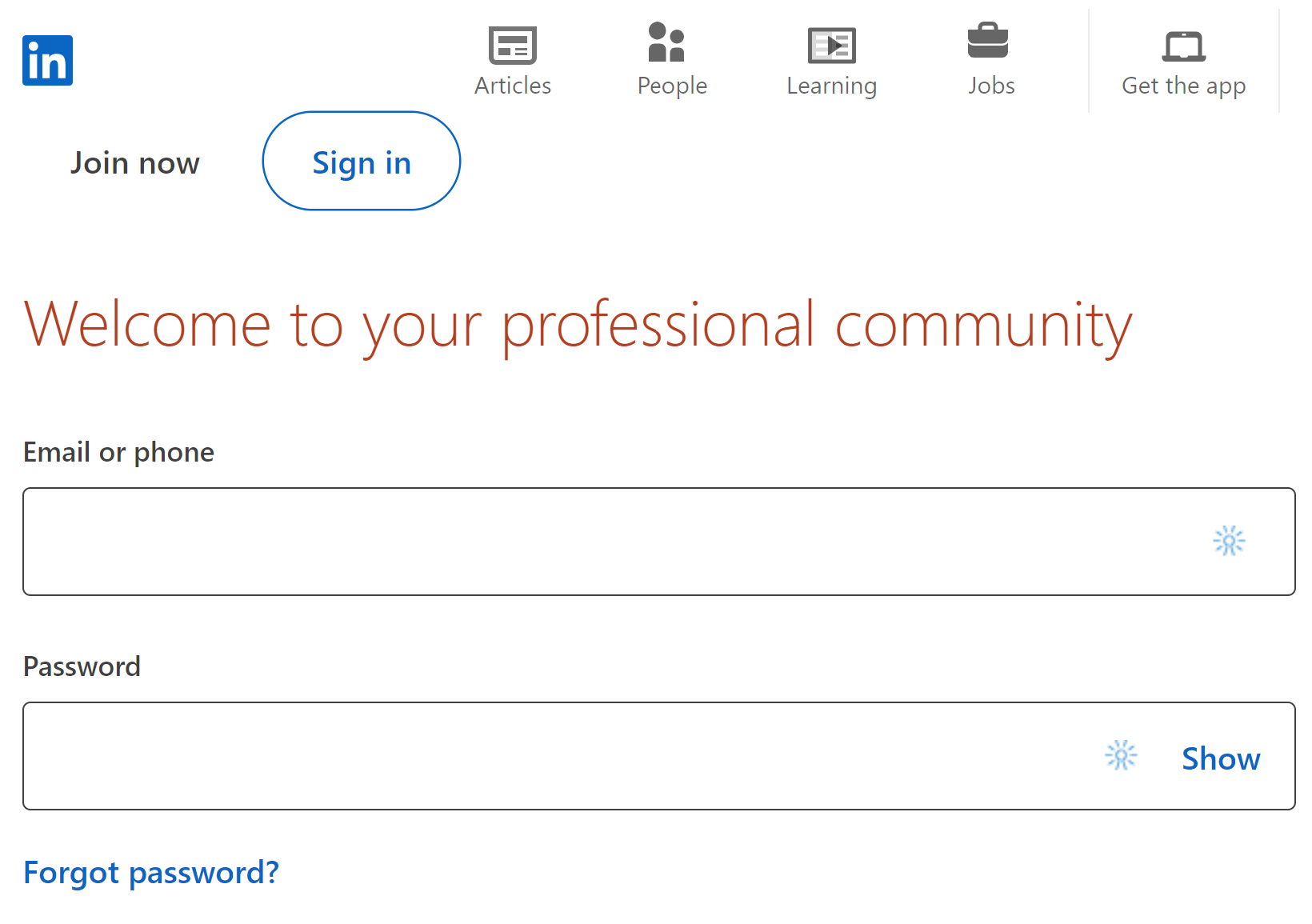 Second Screenshot of Linkedin